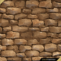 Stylized Texture Exploration : Medieval Bricks, Adam Capone : Not too happy with the final result in terms of the overall texture BUT I finally achieved something I've been trying and failing at for years. Getting offset bricks that bite into each other i