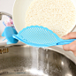 创意厨房用品 日本不伤手淘米勺 多功能淘米器 隔米器洗米器36262-tmall.com天猫