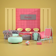 哪里来像样的名字采集到练习-C4D