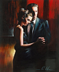 【油画】英国Rob Hefferan《向你靠近》