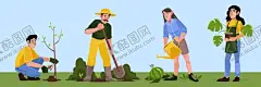植树节人物 【酷图网】植树节人物,植树节元素,植树节素材,植树人物,春天,春天元素,春天素材,种树,树木,浇水,卡通女人,矢量女人,手绘女人,女人插画,女人插图,扁平化女人,浇水女人,劳动节,劳动人民,男人种植树木,矢量男人,卡通男人,手绘男人,男人插画,扁平化男人,农民,