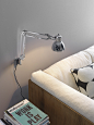 Adjustable wall lamp with swing arm NASKA | Wall lamp by FontanaArte_2