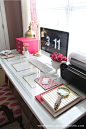 Desk - omg. super girly and minimal.. just how i want it!: 