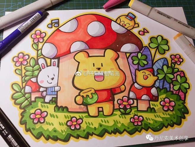 丹尼索蜡笔画的照片微相册