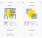 Weather app on Behance