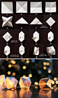 DIY: paper cube string lights