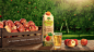 Juice : The project for the Russian Juice!3D, photo compositing, retouching. 