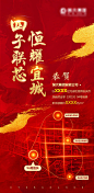 【源文件下载】 海报 房地产 红金 土拍 成交 喜报