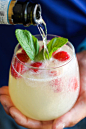 do-not-touch-my-food:

Raspberry Limoncello Prosecco
