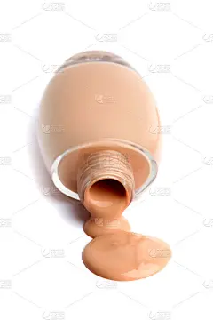 口气奶油或遮瑕膏隔离在白色