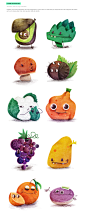 Some vegetables.. : Projet de création d'un calendrier, illustré avec les fruits et légumes de saison