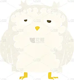 卡通版聪明的老猫头鹰