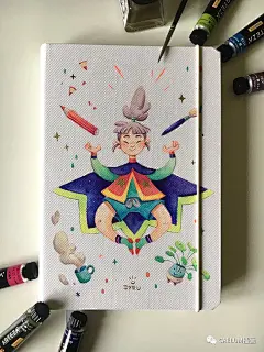 【插画欣赏】俏皮可爱的儿童插画，描绘了一场梦幻的森林旅程