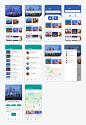 旅游app ui .xd素材下载 - 豆皮儿UI