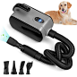 Kidken Dog Dryer,3800W Dog Hair Dryer with LED Display,High Velocity Professional Pet Hair Dryer with Adjustable Speed and Temperature Control Dog Blow Dryer,Dog Blower Grooming Dryer with 4 Nozzles