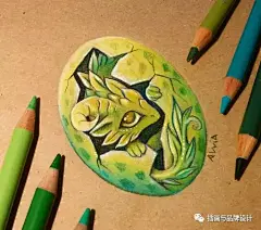 I&amp;B插画丨我滴天呐，彩铅画的小宇宙被打开了，小神兽好美腻（一）