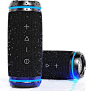 TREBLAB HD77 - 超高级蓝牙音箱 - 360° 高清环绕声,无线双配对,*佳 25W 立体声,*响亮的低音,20H 电池,IPX6 防水,运动户外,便携式蓝色牙齿