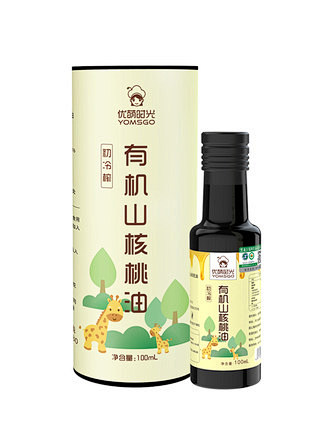 优萌时光野生山核桃油有机初冷榨儿童营养油...