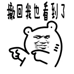 每次看见某某撤回一条消息，就感觉自己错过了一班车