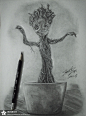 11_6 #素描#　#Groot# #银河护卫队# #漫威# #手绘#