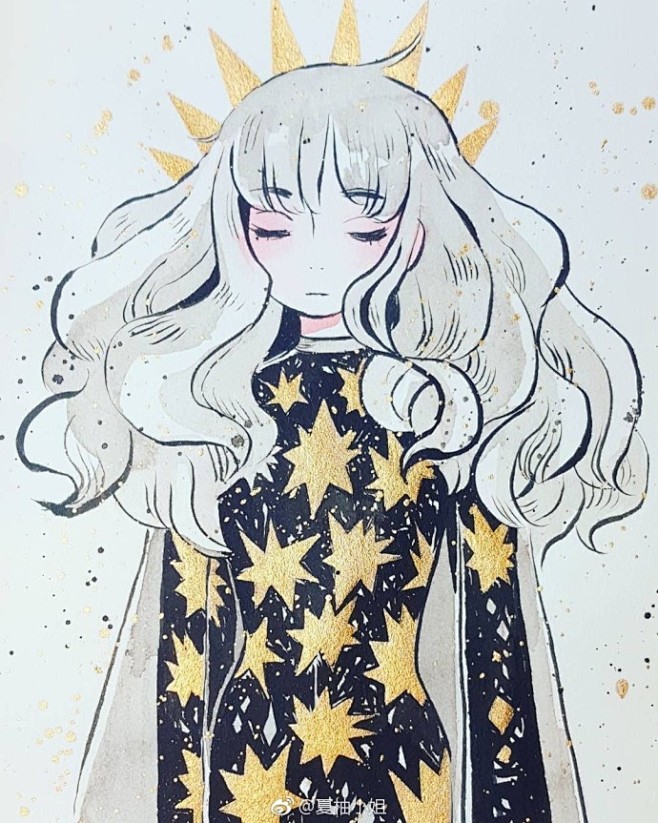 灵气十足的少女插画~<br/>小清新插...