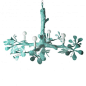 THE WELL APPOINTED HOUSE - Luxury Home Decor- Twig Design Chandelier : This faux bois chandelier features big blossoms bursting from its branches. This papier mache chandelier is handmade in Mexico. It is available in a variety of colors. Please choose th