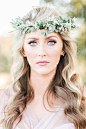 Delicate flower crown | B. Schwartz Photography | Burnett's Boards