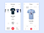 Clothing store white wear ux ui store mobile ios fashion design clothing