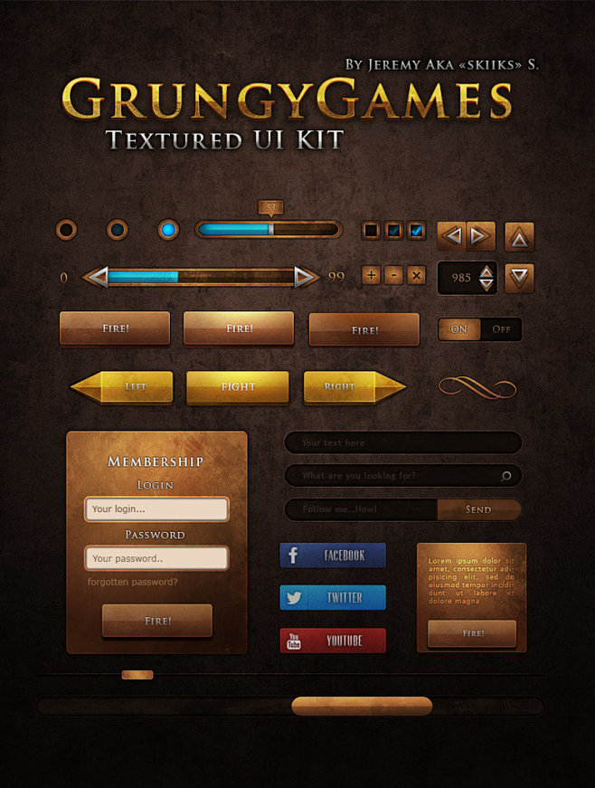 Ui Kit Grungy Games ...