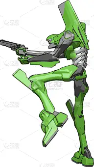 自动的,白色背景,绿色,白色,黑色,金属,可爱的,概念,性格