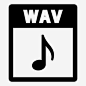 wav文件声音音乐图标_88ICON https://88icon.com wav文件 声音 音乐 mp3 听 格式 扩展名 文档 文件格式2