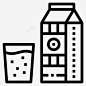 牛奶饮料瓶子 UI图标 设计图片 免费下载 页面网页 平面电商 创意素材