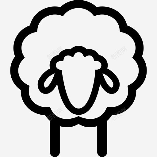 羊的前面动物绵羊图标高清素材 页面网页 平面电商 创意素材 png素材