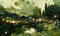 我梦见了画 画下了梦 : 我梦见了画 画下了梦 你愿意出现在我的梦里吗 #艾特你想艾特的人  #壁纸  #画画  #绘画  #绘画日常  #人工智能AI艺术  #Ai  #艺术