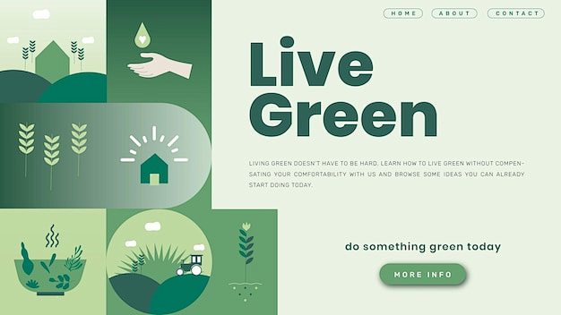 Live green template ...