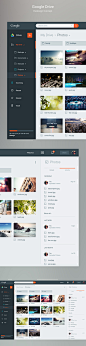 25个著名的概念重设计网站&APP设计欣赏Google Drive Redesign  By Maurice Geßwein