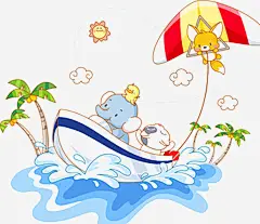 卡通片高清素材 儿童矢量 卡通矢量 可爱动物 墙画 墙贴 婴儿 婴幼儿 底纹背景 花纹花边 免抠png 设计图片 免费下载