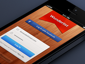 WUNDERLIST 2  - 登录屏幕...