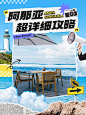 旅游攻略拼贴风小红书套装封面AIGC