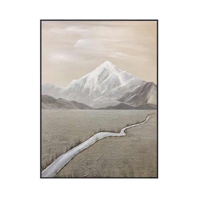 HY.ART 《绘山》莫兰迪手绘油画现代...