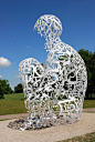 Great sculpture by Jaume Plensa Jaume Plensa (born 1955 in Barcelona, Spain) is a Catalan Spanish artist and sculptor. He studied art in the "Llotja" School and in the Escola Superior de Belles Arts de Sant Jordi.: 