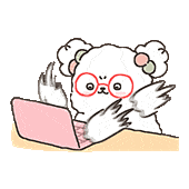 扎丸子头の小狗表情包 ՞ ･ ˂ ՞੭