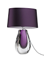 Luxe Purple Art Glass Lamp, sharing beautiful designer home decor inspirations: luxury living room, dinning room & bedroom furniture, chandeliers, table lamps, mirrors, wall art, decorative     tabletop & bathroom accents & gifts courtesy of i