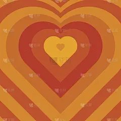 矢量混合彩色的心。