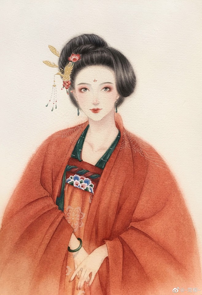 〔 古风手绘美人 〕 -菏柳- 绘