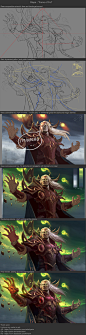Forсe of Fel, Max Yenin : I'm big fan of Warcraft.
I added a step by step image for people who interested in my working process. Cheers!)
