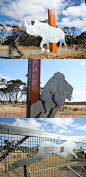 Monarto Zoo interpretive signage and wayfinding: 