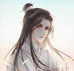 仟茜匀韵采集到二哈和他的白猫师尊（皓衣行）同人插画 漫画