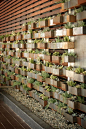 Vertical gardening <3 ... Local Design SF: Chambers Restaurant and Lounge | California Home + Design: 