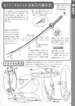 #SAI资源库# 动漫日本武士刀的绘画思路借鉴，自己收藏，转需~